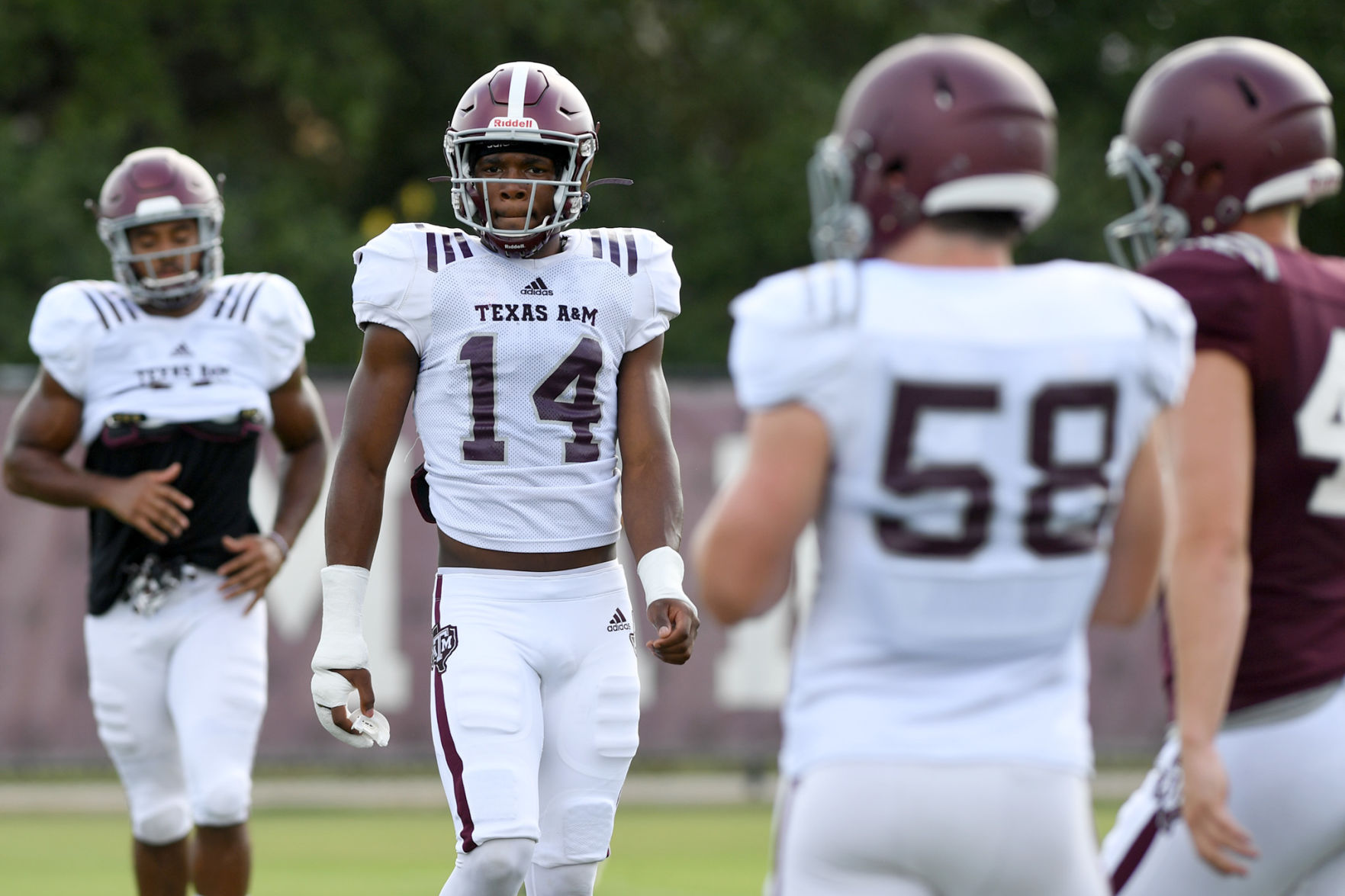 Aggie football practice